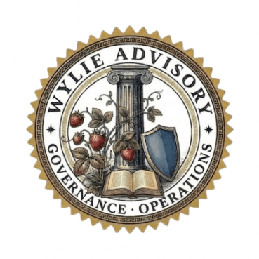 Wylie Advisory seal — Governance and Operations